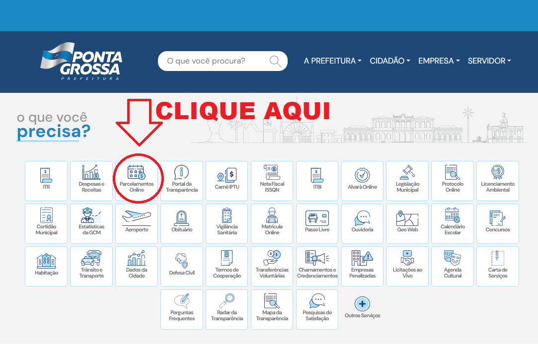 PARCELAMENTO ONLINE